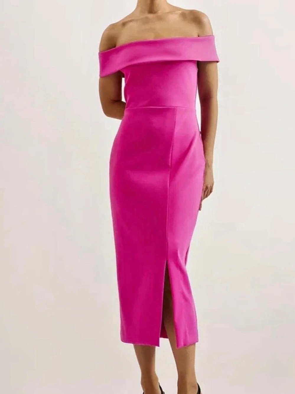 Ted Baker Lerren Scuba Bardot Midi Dress
